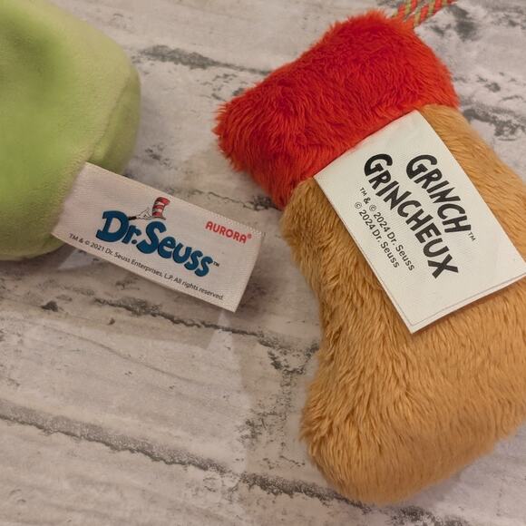 Christmas Plush  Ornaments The Grinch and Max Dr. Seuss - Picture 4 of 8